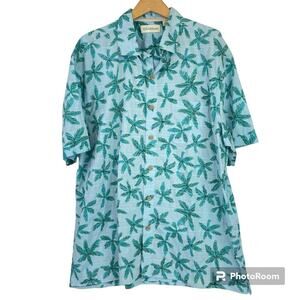 Caribbean Button Down Cotton Hawaiian Shirt Tropical NEW Vacation Short Sleeve